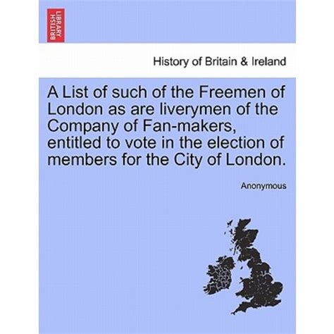 historical list of freeman of london.